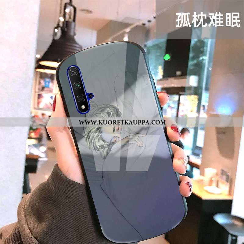 Kuori Honor 20, Kuoret Honor 20, Kotelo Honor 20 Lasi Suuntaus Kaari Musta Mustat