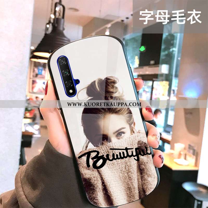 Kuori Honor 20, Kuoret Honor 20, Kotelo Honor 20 Lasi Suuntaus Kaari Musta Mustat