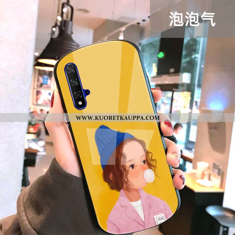 Kuori Honor 20, Kuoret Honor 20, Kotelo Honor 20 Lasi Suuntaus Kaari Musta Mustat