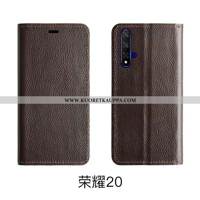 Kuori Honor 20, Kuoret Honor 20, Kotelo Honor 20 Nahkakuori Aito Nahka All Inclusive Puhelimen Pinkk