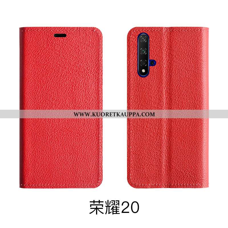 Kuori Honor 20, Kuoret Honor 20, Kotelo Honor 20 Nahkakuori Aito Nahka All Inclusive Puhelimen Pinkk
