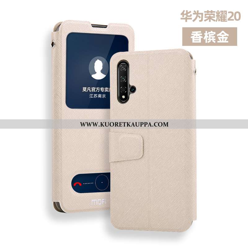 Kuori Honor 20, Kuoret Honor 20, Kotelo Honor 20 Nahkakuori Silikoni All Inclusive Puhelimen Khaki