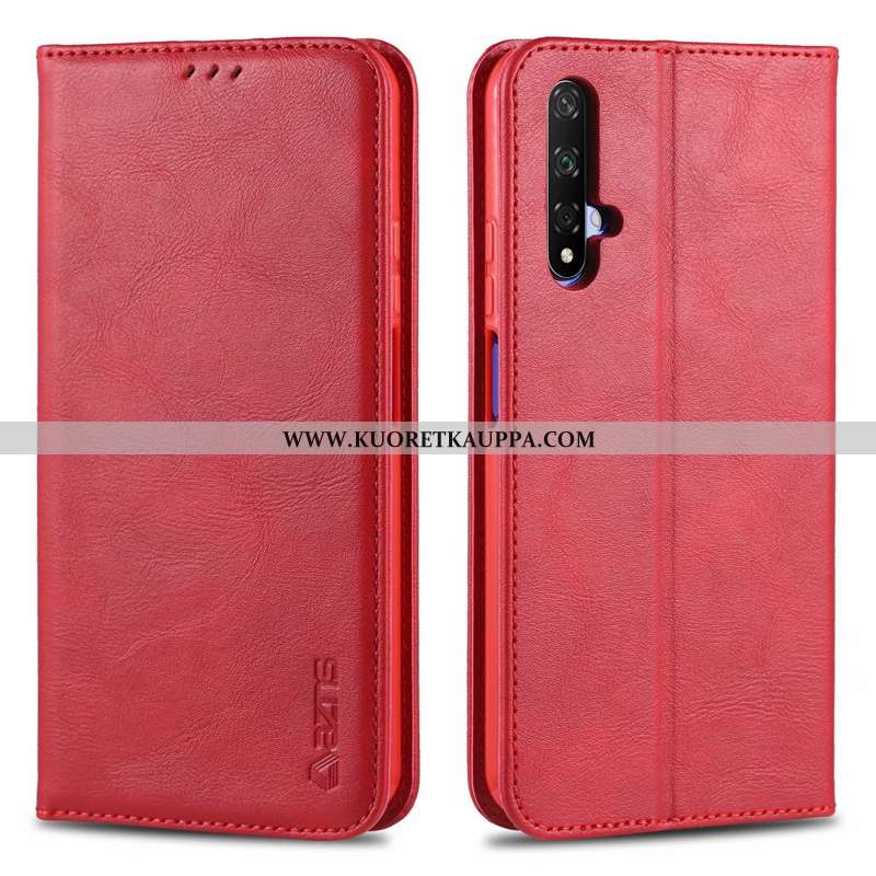 Kuori Honor 20, Kuoret Honor 20, Kotelo Honor 20 Nahkakuori Suojaus All Inclusive Musta Puhelimen Mu