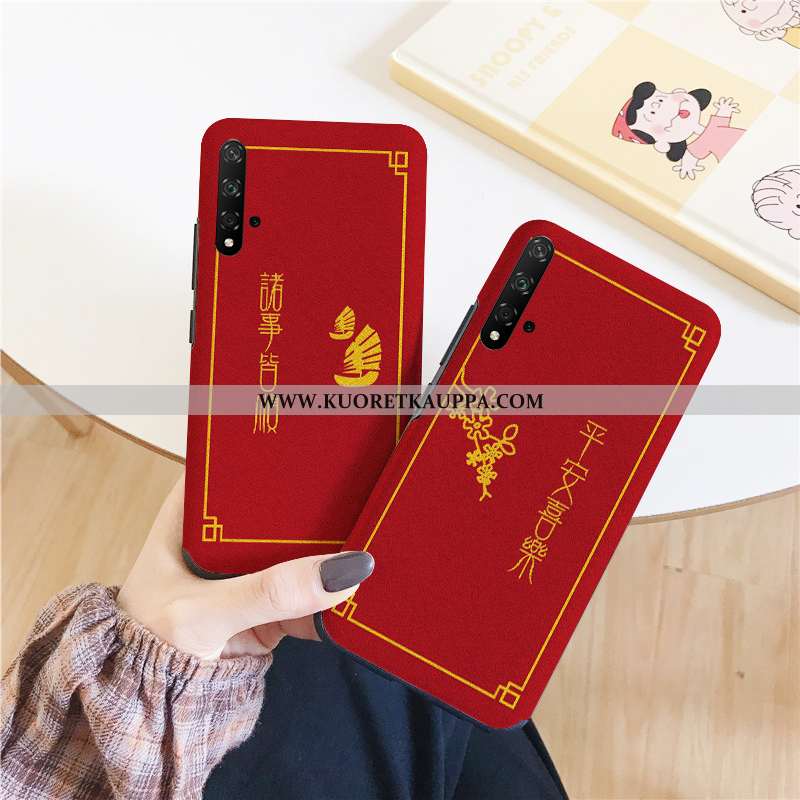 Kuori Honor 20, Kuoret Honor 20, Kotelo Honor 20 Pehmeä Neste Silikoni Punainen Rakastunut