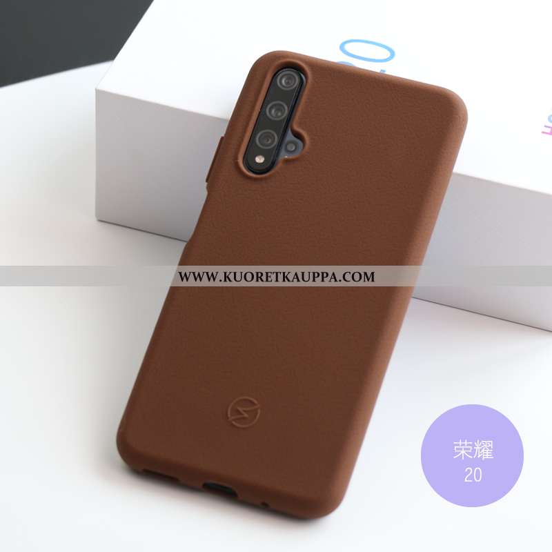 Kuori Honor 20, Kuoret Honor 20, Kotelo Honor 20 Silikoni Suojaus Liukumaton Oranssi Nahka