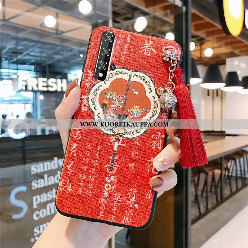 Kuori Honor 20, Kuoret Honor 20, Kotelo Honor 20 Silikoni Suojaus Punainen Fringed