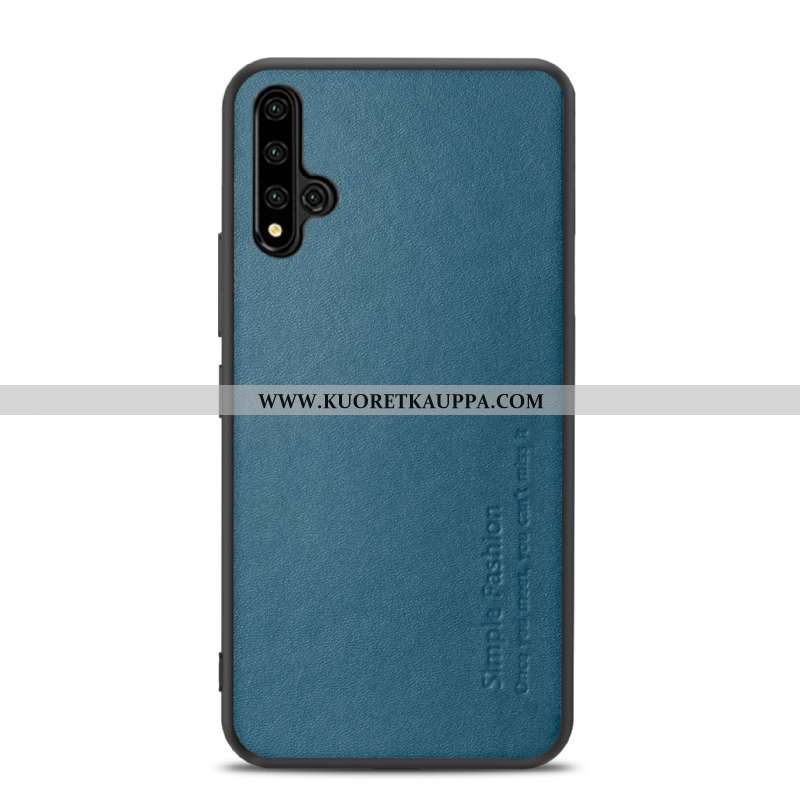 Kuori Honor 20, Kuoret Honor 20, Kotelo Honor 20 Suojaus Aito Nahka Nahka Ylellisyys Lehmä Tummansin