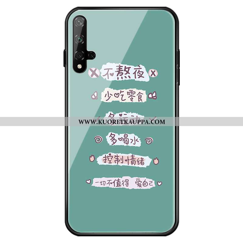 Kuori Honor 20, Kuoret Honor 20, Kotelo Honor 20 Suojaus Lasi Murtumaton Nuoret Puhelimen Vihreä