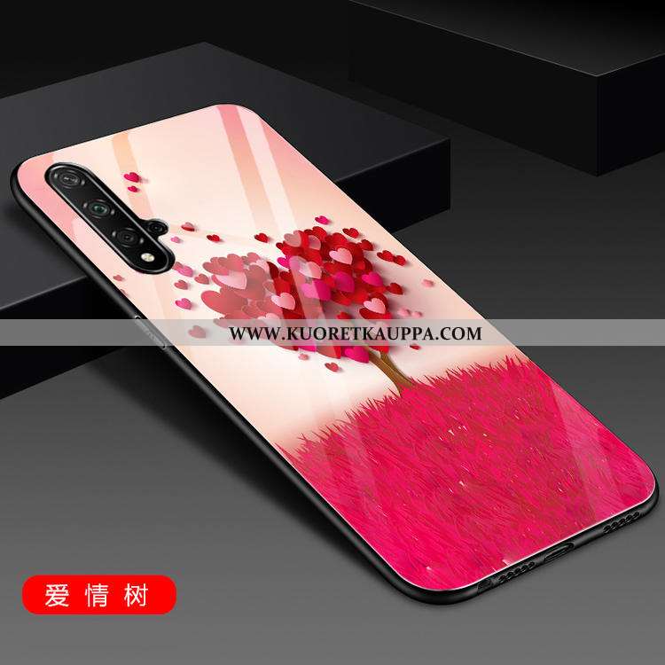 Kuori Honor 20, Kuoret Honor 20, Kotelo Honor 20 Suojaus Lasi Silikoni Luova Puhelimen Punainen