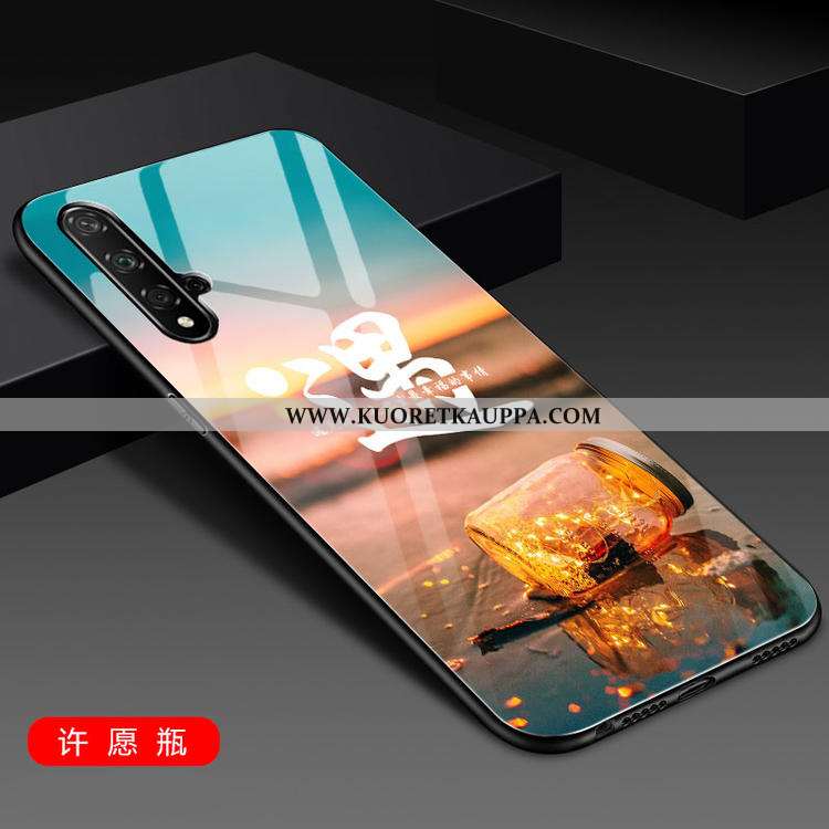 Kuori Honor 20, Kuoret Honor 20, Kotelo Honor 20 Suojaus Lasi Silikoni Luova Puhelimen Punainen