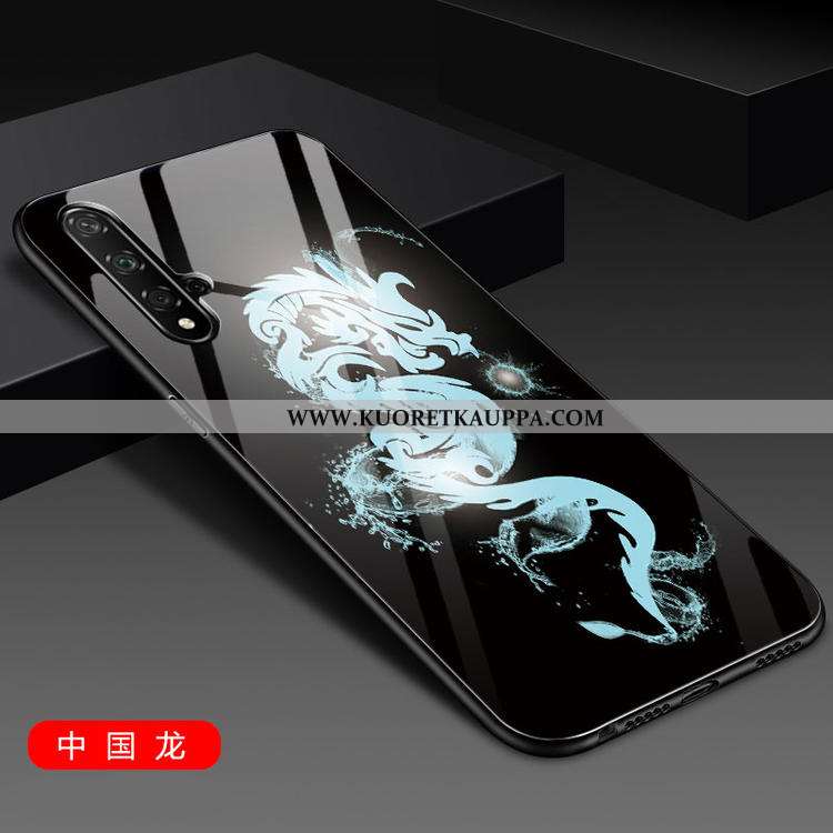 Kuori Honor 20, Kuoret Honor 20, Kotelo Honor 20 Suojaus Lasi Silikoni Luova Puhelimen Punainen