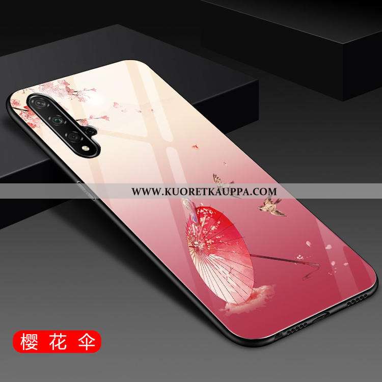 Kuori Honor 20, Kuoret Honor 20, Kotelo Honor 20 Suojaus Lasi Silikoni Luova Puhelimen Punainen
