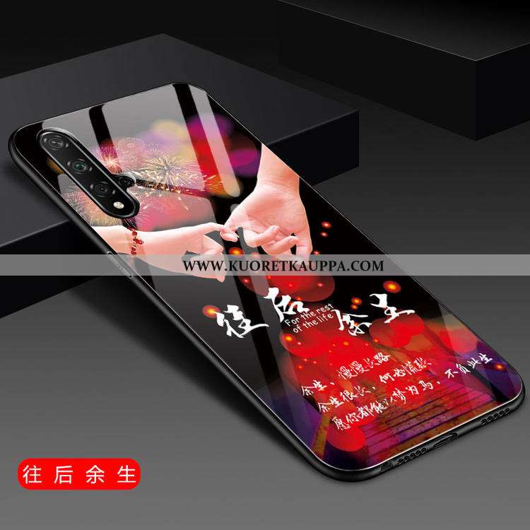 Kuori Honor 20, Kuoret Honor 20, Kotelo Honor 20 Suojaus Lasi Silikoni Luova Puhelimen Punainen