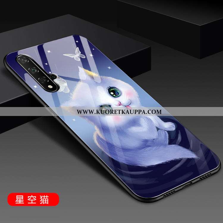 Kuori Honor 20, Kuoret Honor 20, Kotelo Honor 20 Suojaus Lasi Silikoni Luova Puhelimen Punainen