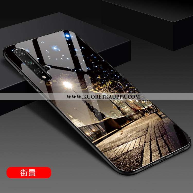 Kuori Honor 20, Kuoret Honor 20, Kotelo Honor 20 Suojaus Lasi Silikoni Luova Puhelimen Punainen