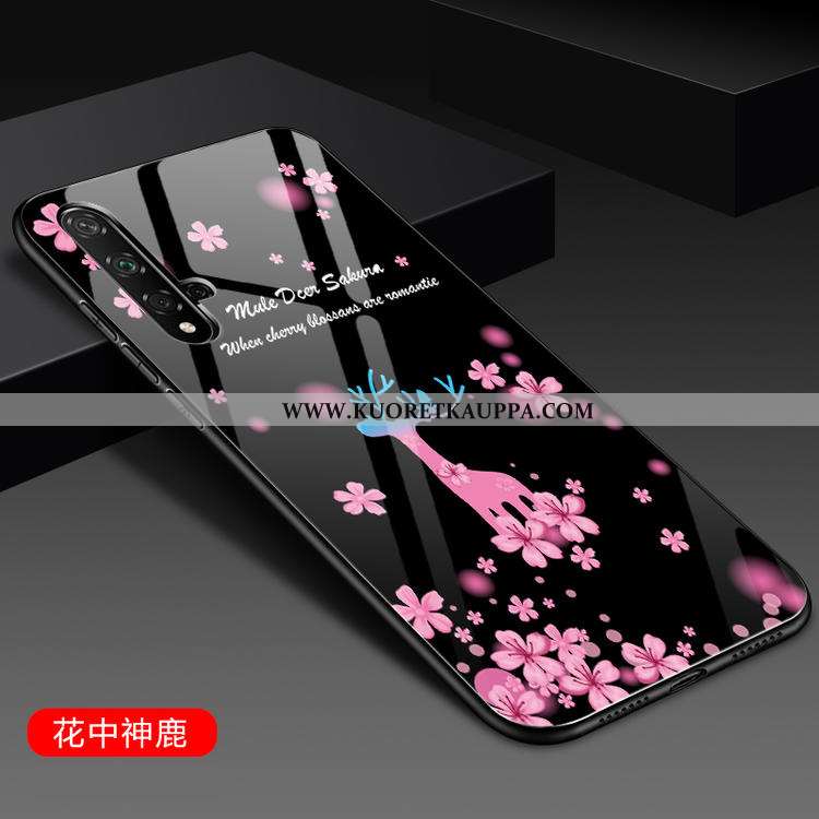 Kuori Honor 20, Kuoret Honor 20, Kotelo Honor 20 Suojaus Lasi Silikoni Luova Puhelimen Punainen