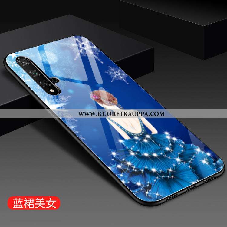 Kuori Honor 20, Kuoret Honor 20, Kotelo Honor 20 Suojaus Lasi Silikoni Luova Puhelimen Punainen