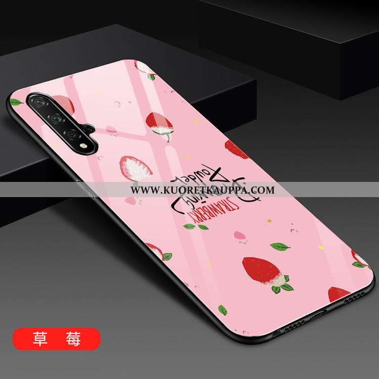 Kuori Honor 20, Kuoret Honor 20, Kotelo Honor 20 Suojaus Lasi Silikoni Luova Puhelimen Punainen