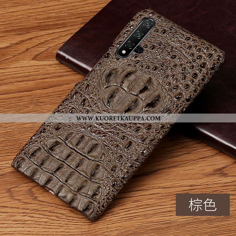 Kuori Honor 20, Kuoret Honor 20, Kotelo Honor 20 Suojaus Ylellisyys Nahka Ylellisyys Kukkakuvio Must