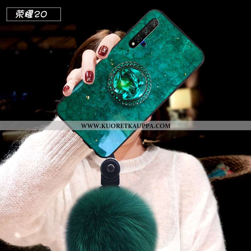 Kuori Honor 20, Kuoret Honor 20, Kotelo Honor 20 Suuntaus Pehmeä Neste Murtumaton Net Red Tuki Vihre