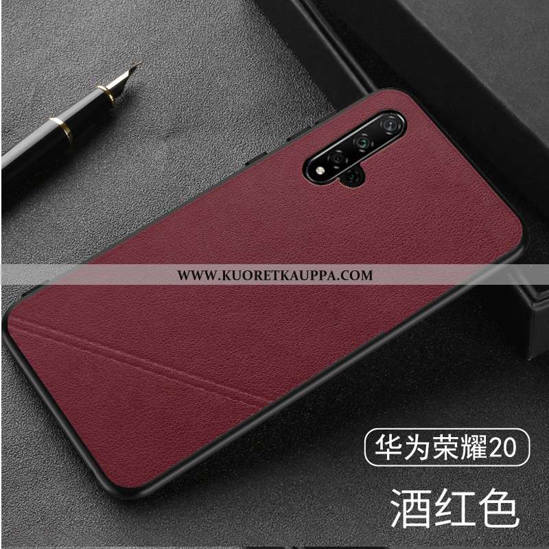 Kuori Honor 20, Kuoret Honor 20, Kotelo Honor 20 Suuntaus Suojaus Aito Nahka All Inclusive Tila Must