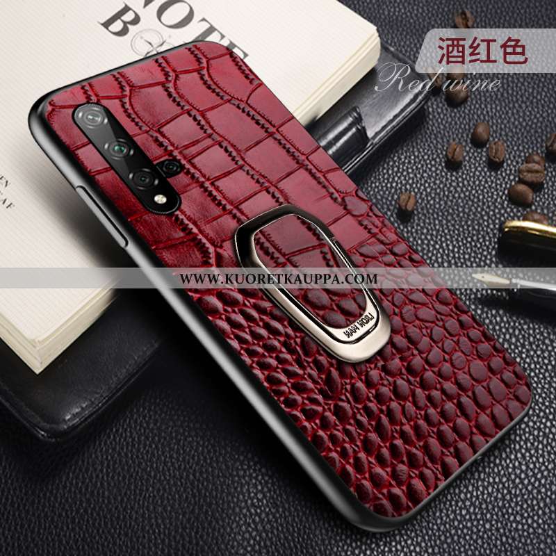 Kuori Honor 20, Kuoret Honor 20, Kotelo Honor 20 Ultra Valo Lehmä Nahkakuori Suuri Sininen