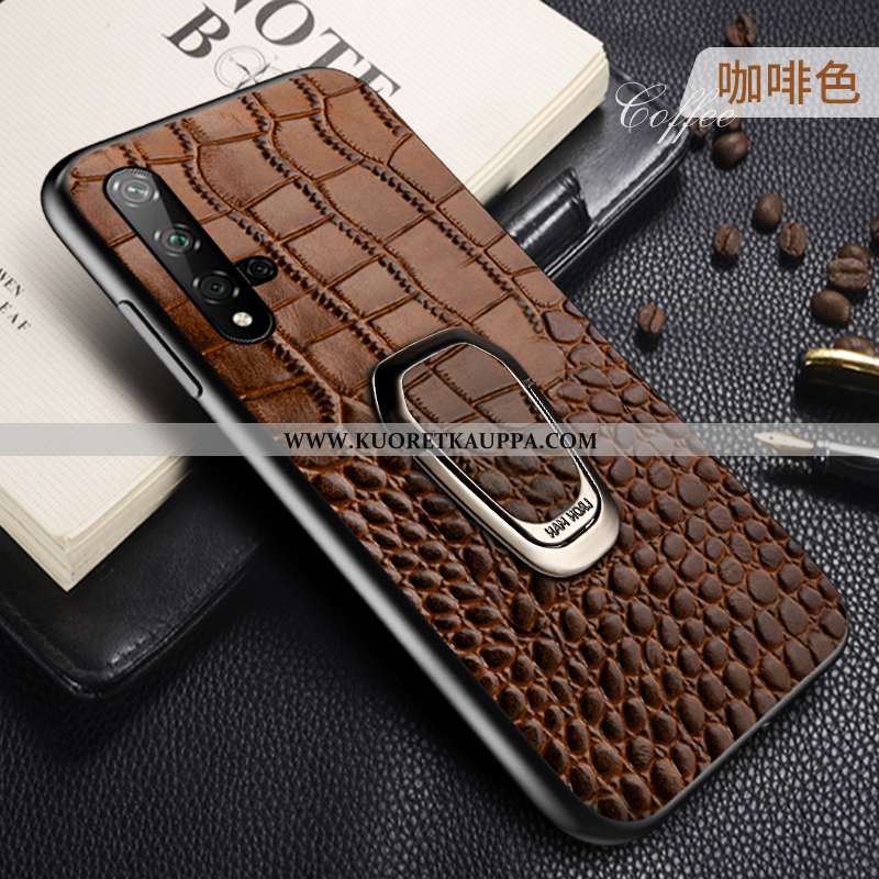 Kuori Honor 20, Kuoret Honor 20, Kotelo Honor 20 Ultra Valo Lehmä Nahkakuori Suuri Sininen