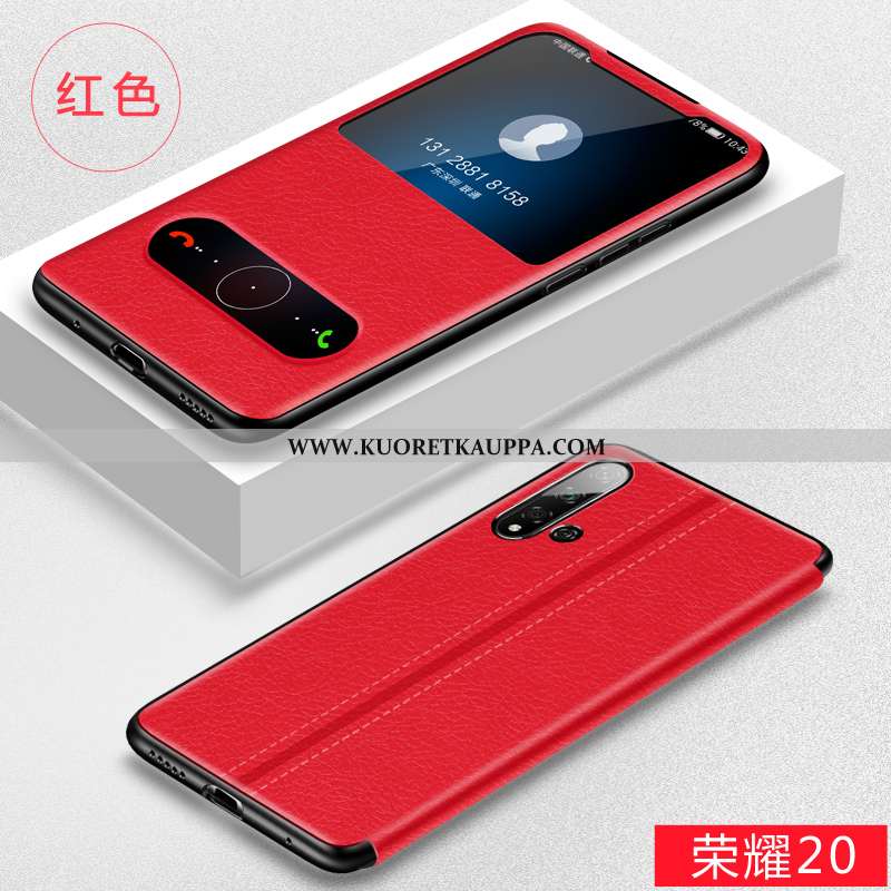 Kuori Honor 20, Kuoret Honor 20, Kotelo Honor 20 Valo Silikoni Nahkakuori Suojaus Puhelimen Punainen