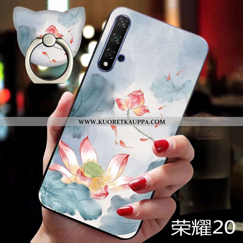 Kuori Honor 20, Kuoret Honor 20, Kotelo Honor 20 Valo Silikoni Pesty Suede Kiinalainen Tyyli Persoon