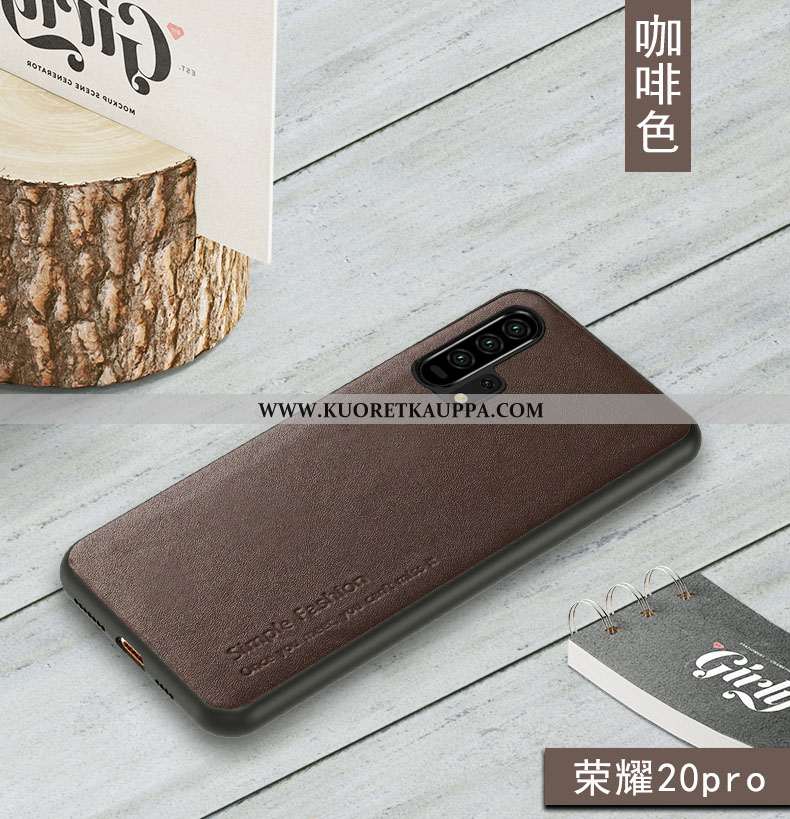 Kuori Honor 20 Pro, Kuoret Honor 20 Pro, Kotelo Honor 20 Pro Aito Nahka Nahka High-end Suojaus Puhel