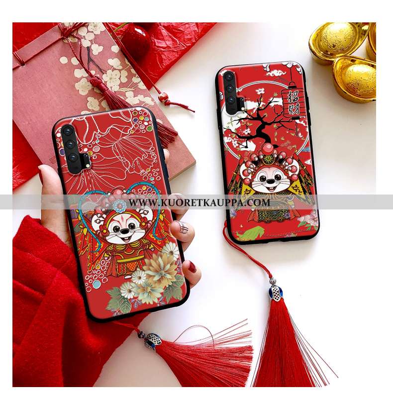 Kuori Honor 20 Pro, Kuoret Honor 20 Pro, Kotelo Honor 20 Pro Kohokuviointi Suuntaus Pehmeä Neste Rot