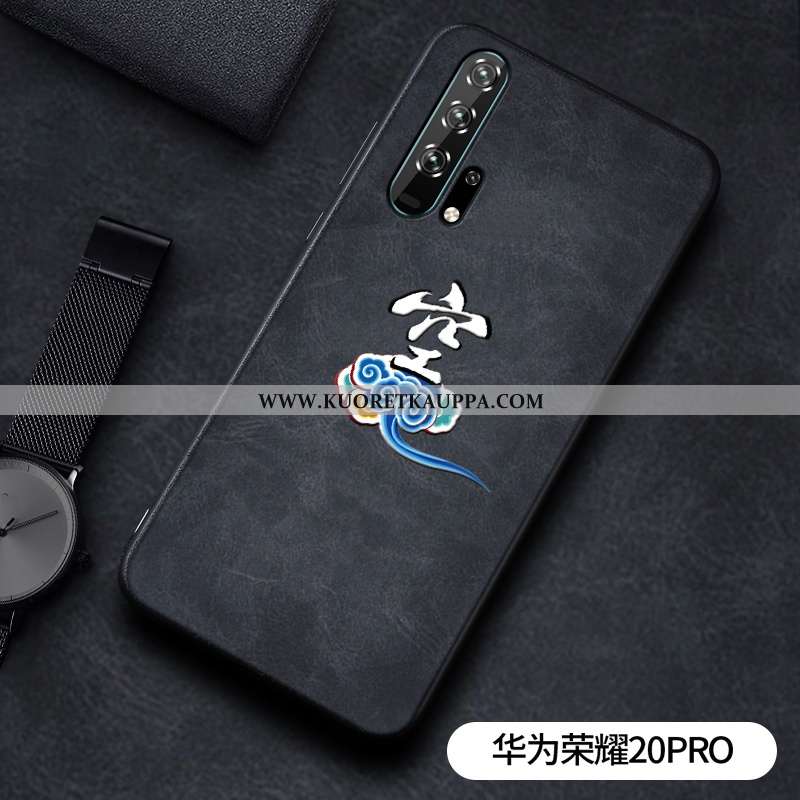 Kuori Honor 20 Pro, Kuoret Honor 20 Pro, Kotelo Honor 20 Pro Silikoni Suojaus Net Red Musta Persoona
