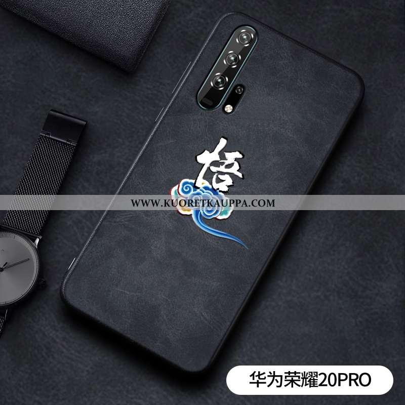 Kuori Honor 20 Pro, Kuoret Honor 20 Pro, Kotelo Honor 20 Pro Silikoni Suojaus Net Red Musta Persoona