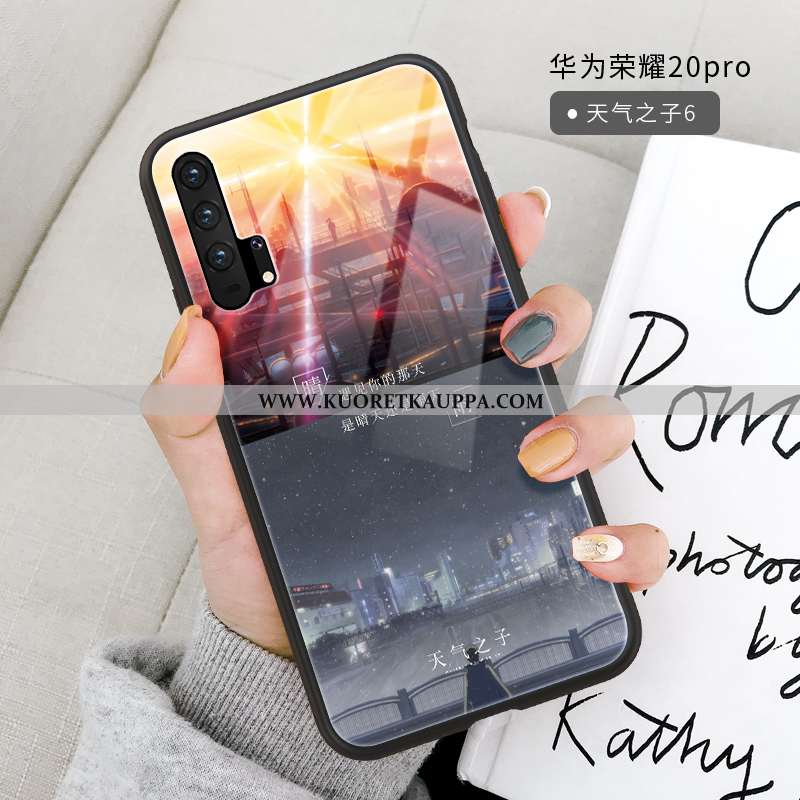 Kuori Honor 20 Pro, Kuoret Honor 20 Pro, Kotelo Honor 20 Pro Suuntaus Ultra Valo Lasi Net Red Harmaa