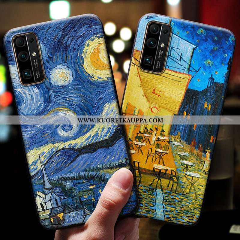 Kuori Honor 30, Kuoret Honor 30, Kotelo Honor 30 Kohokuviointi Silikoni Tummansininen Puhelimen Tumm