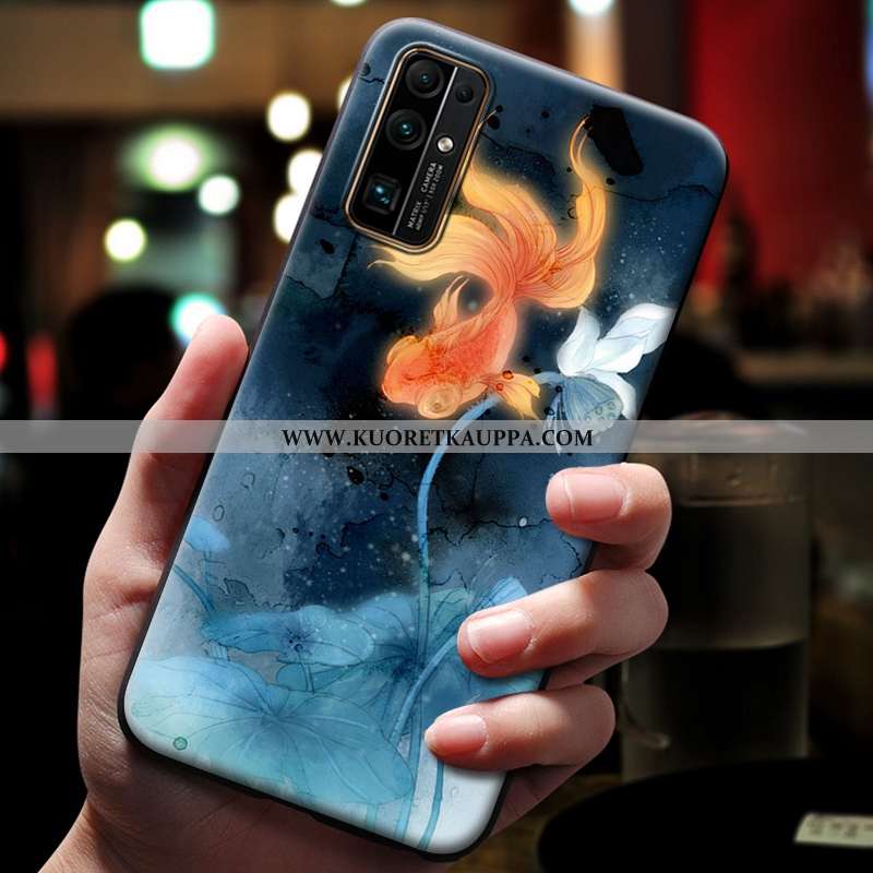 Kuori Honor 30, Kuoret Honor 30, Kotelo Honor 30 Kohokuviointi Silikoni Tummansininen Puhelimen Tumm