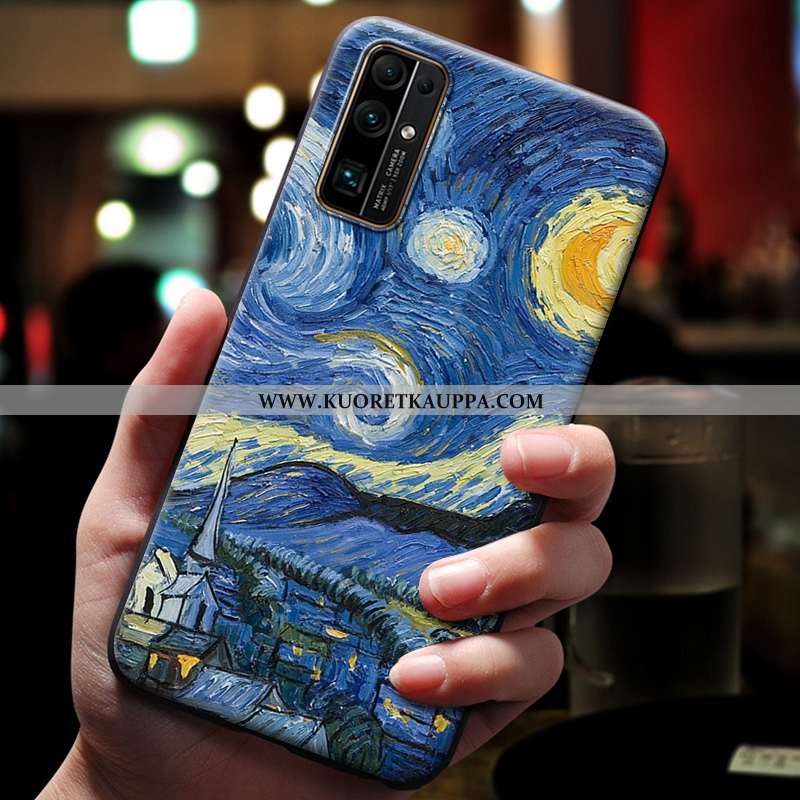 Kuori Honor 30, Kuoret Honor 30, Kotelo Honor 30 Kohokuviointi Silikoni Tummansininen Puhelimen Tumm