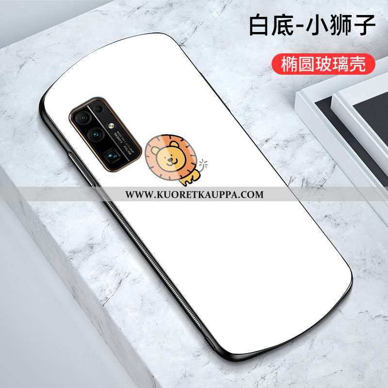 Kuori Honor 30, Kuoret Honor 30, Kotelo Honor 30 Suojaus Lasi All Inclusive Peili Sarjakuva Valkoine