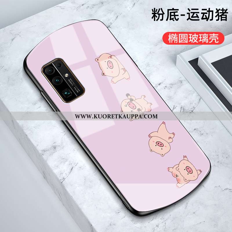 Kuori Honor 30, Kuoret Honor 30, Kotelo Honor 30 Suojaus Lasi All Inclusive Peili Sarjakuva Valkoine