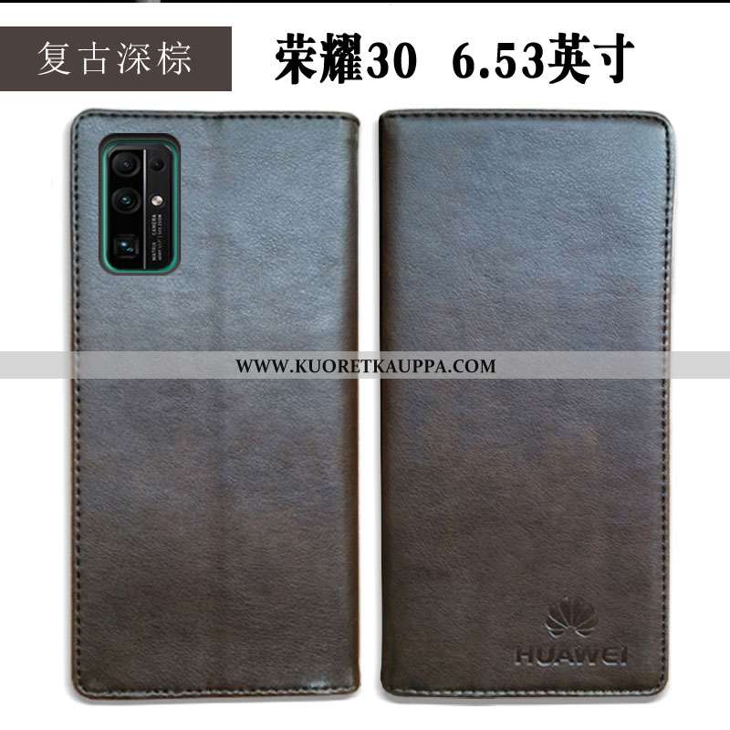 Kuori Honor 30, Kuoret Honor 30, Kotelo Honor 30 Suojaus Nahkakuori Tummansininen Yksinkertainen Mur