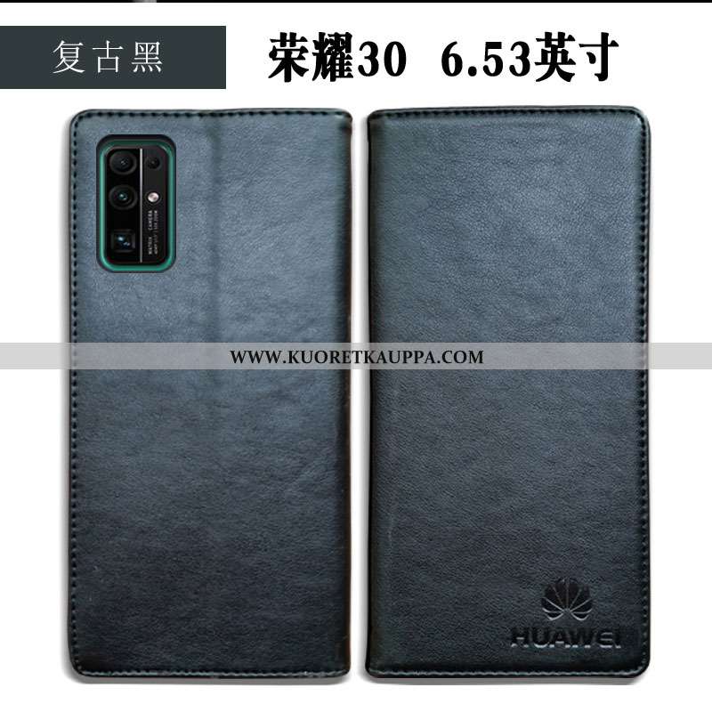 Kuori Honor 30, Kuoret Honor 30, Kotelo Honor 30 Suojaus Nahkakuori Tummansininen Yksinkertainen Mur