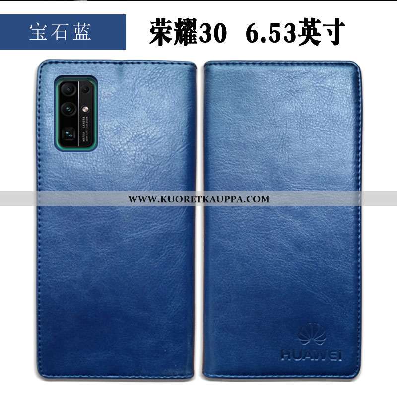 Kuori Honor 30, Kuoret Honor 30, Kotelo Honor 30 Suojaus Nahkakuori Tummansininen Yksinkertainen Mur