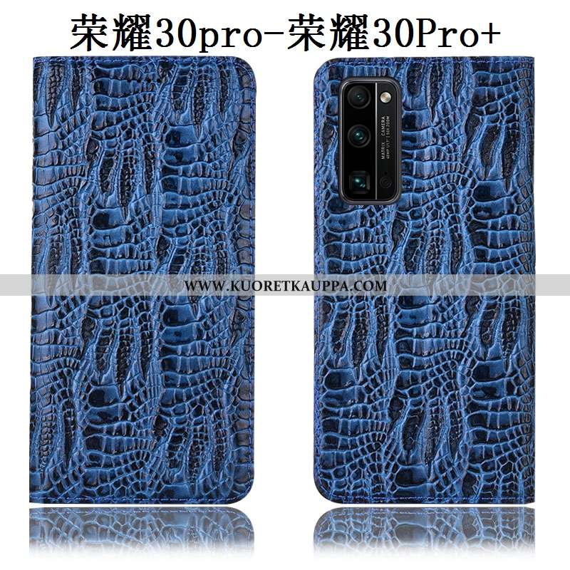 Kuori Honor 30 Pro, Kuoret Honor 30 Pro, Kotelo Honor 30 Pro Aito Nahka Suojaus All Inclusive Sinine