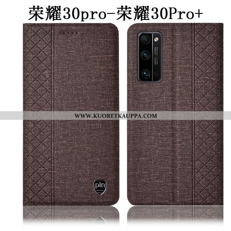 Kuori Honor 30 Pro, Kuoret Honor 30 Pro, Kotelo Honor 30 Pro Pellava Nahkakuori All Inclusive Suojau