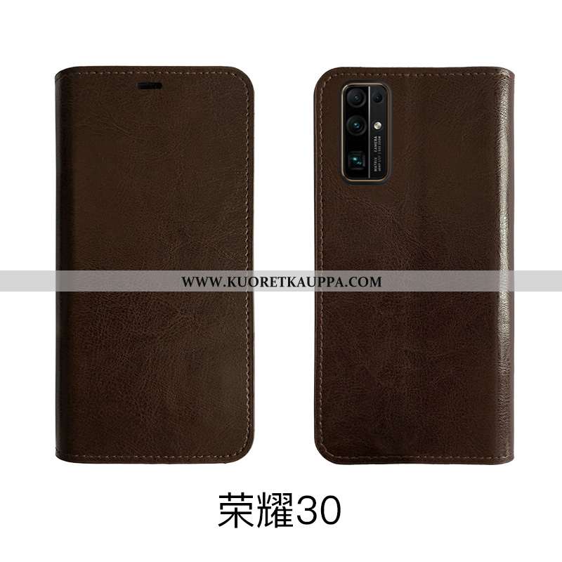 Kuori Honor 30 Pro, Kuoret Honor 30 Pro, Kotelo Honor 30 Pro Suojaus Aito Nahka Puhelimen Viininpuna