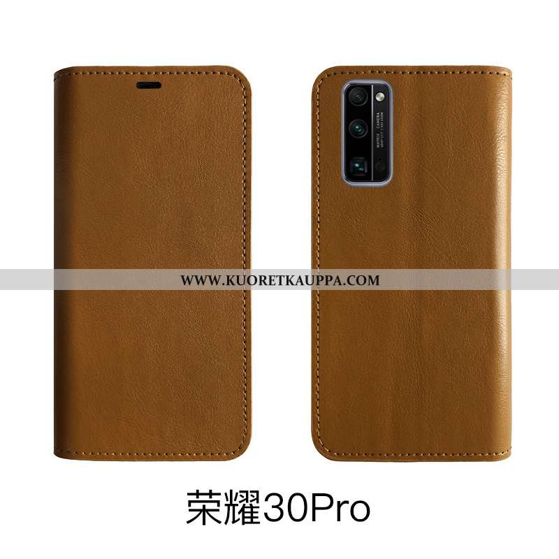 Kuori Honor 30 Pro, Kuoret Honor 30 Pro, Kotelo Honor 30 Pro Suojaus Aito Nahka Puhelimen Viininpuna