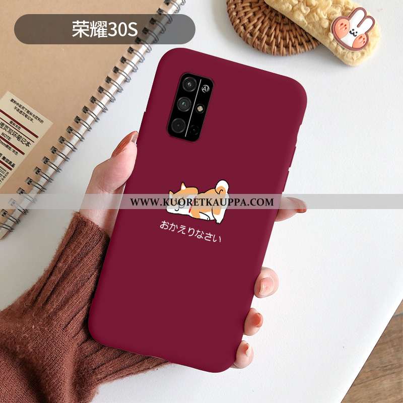 Kuori Honor 30s, Kuoret Honor 30s, Kotelo Honor 30s Luova Sarjakuva Silikoni Puhelimen Punainen