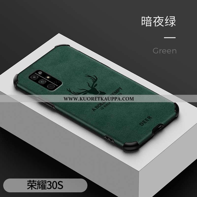 Kuori Honor 30s, Kuoret Honor 30s, Kotelo Honor 30s Nahka Kukkakuvio Puhelimen Suojaus Harmaa