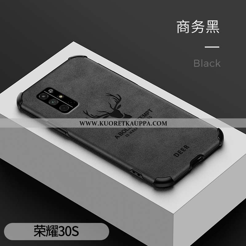 Kuori Honor 30s, Kuoret Honor 30s, Kotelo Honor 30s Nahka Kukkakuvio Puhelimen Suojaus Harmaa