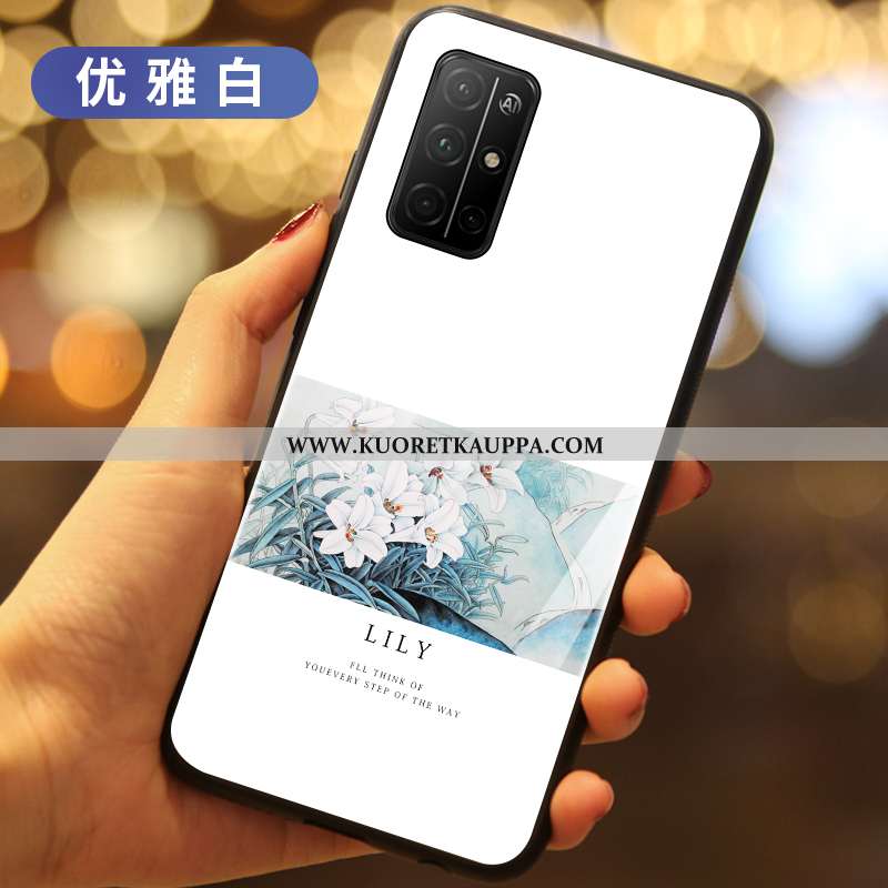 Kuori Honor 30s, Kuoret Honor 30s, Kotelo Honor 30s Silikoni Lasi Valkoinen Net Red